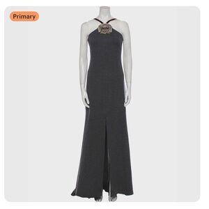 Carolina Herrera Gray Maxi Dress